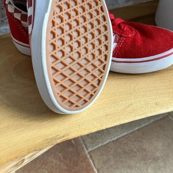 Vans Red and White Check Lace Up - Picture 2 of 7
